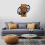 Wallity Peace At Home Peace in The World 1 - Escultura de Pared Nogal y Negro